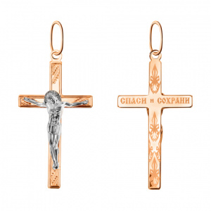 Крест 102-ИХ-26.09-02 (Золото 585)