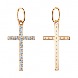 Крест СК18.09бцФз585 Крест декоративный (Au 585)