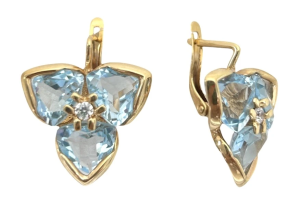 4173 Серьги (Au 585)