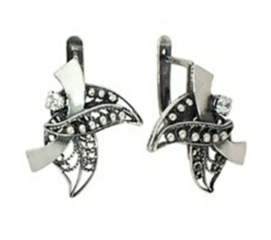 Серьги "Красная Пресня" сер925%