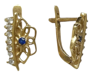 1344 Серьги (Au 585)