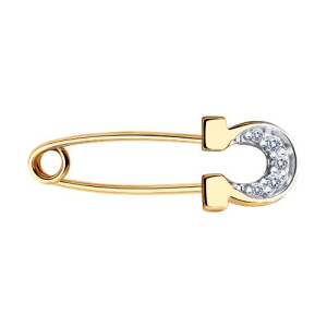 040165 Брошь (Au 585)