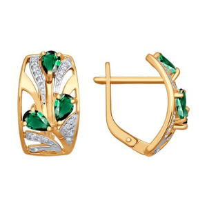 025957 Серьги (Au 585)