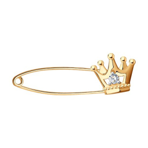 040222 Брошь (Au 585)