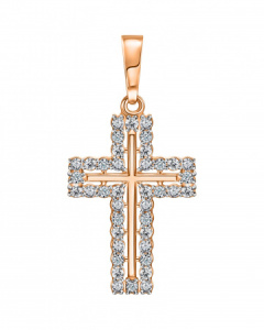 Крест СК22.01бцФз585 Крест декоративный (Au 585)