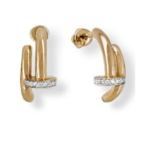 с1187 Серьги (Au 585)