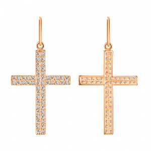 Крест СК23.01бцФз585 Крест декоративный (Au 585)