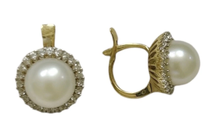 10021 Серьги (Au 585)