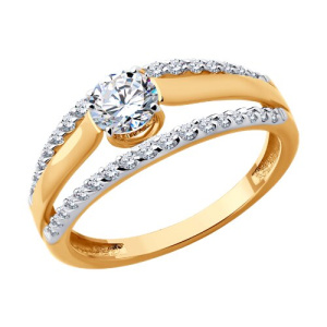 019514 Кольцо (Au 585)