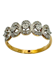 1011927 №23 2 Кольцо (Au 585)