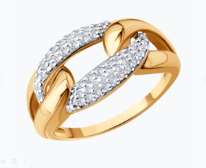 019808 Кольцо (Au 585)