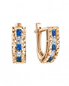 СргЛ58ГолФбцФз585 Серьги литьевые (Au 585)