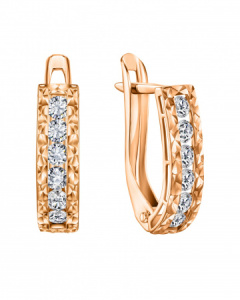 СргЛ57бцФз585 Серьги литьевые (Au 585)