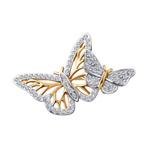 040300 Брошь (Au 585)