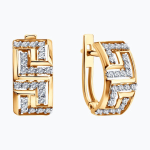 0200742 Серьги (Au 585)