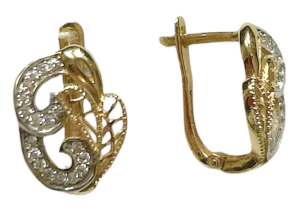 16648 Серьги (Au 585)